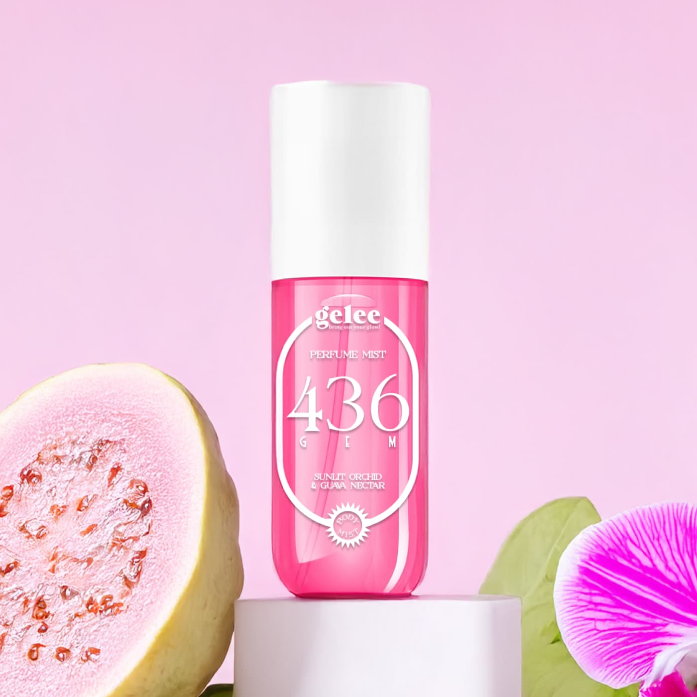 gelee 436 GEM with guava and orchid